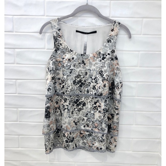 Kensie Floral Print Layered Top - Picture 2 of 5